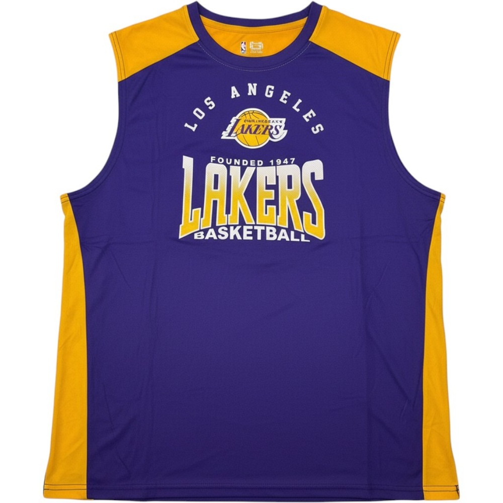 Ultra Game NBA Los Angeles Lakers Mens XL Sleeveless Performance Shirt NEW